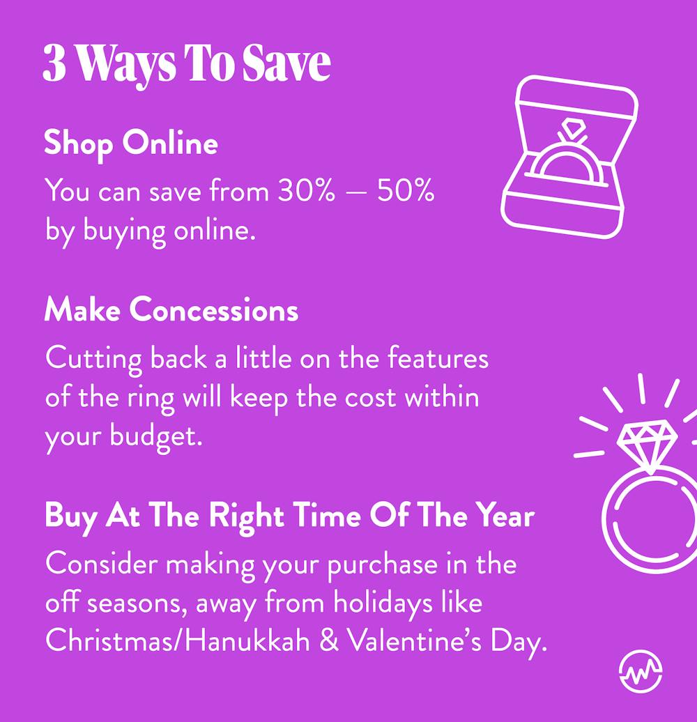3 ways to save money on an engagement ring
