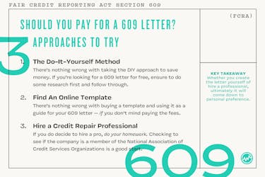 Should you pay for a 609 credit repair letter?