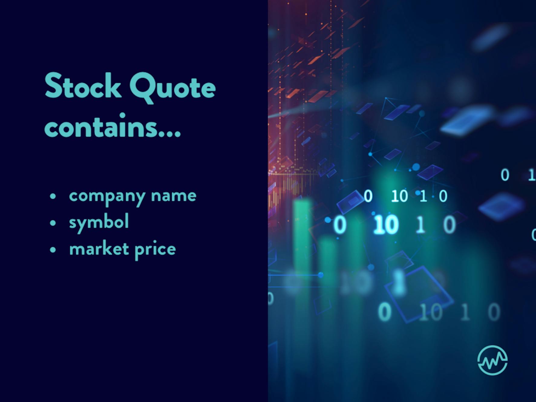 In order to know how to read a stock, an investor must know the stock quote contains contains a company name, symbol and market price