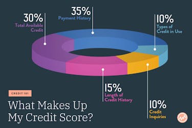 What makes up a credit score?