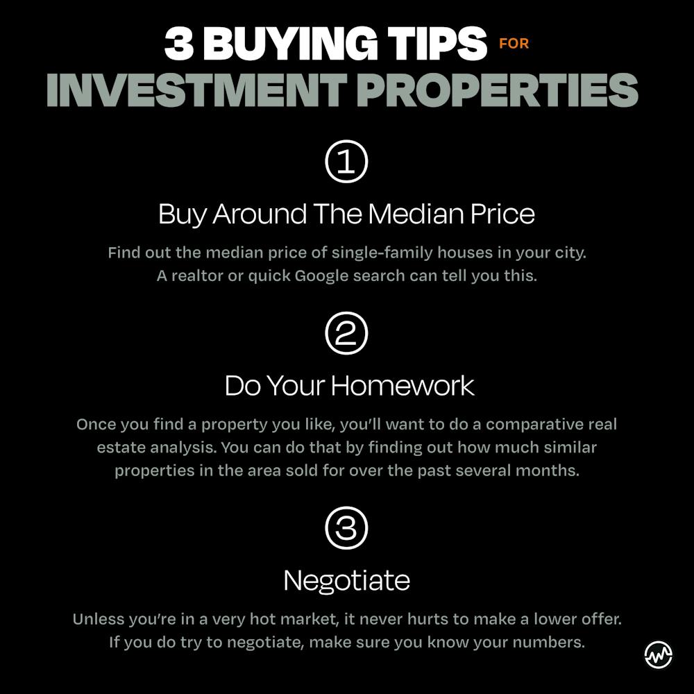 3 Buying Tips for Investment Properties