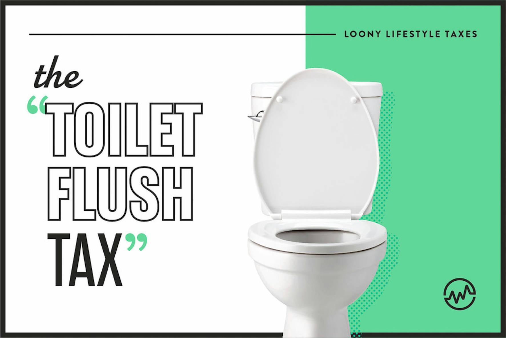 ridiculous taxes in the United States - the toilet flush tax