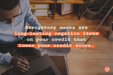 Defining a derogatory mark