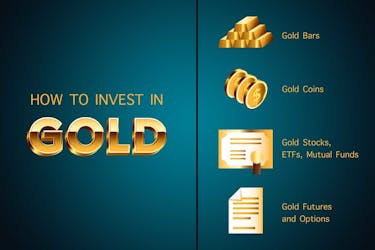 Ways to invest in gold: gold bars, gold coins, gold stocks or gold futures and options
