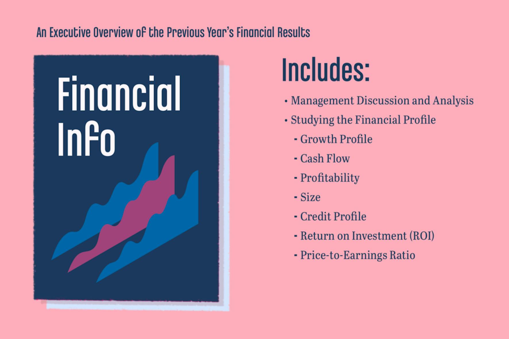Financial Info Section of a 10-K Report