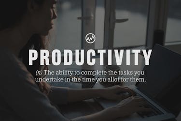 Productivity is the ability to complete the tasks you undertake in the time you allot for them.