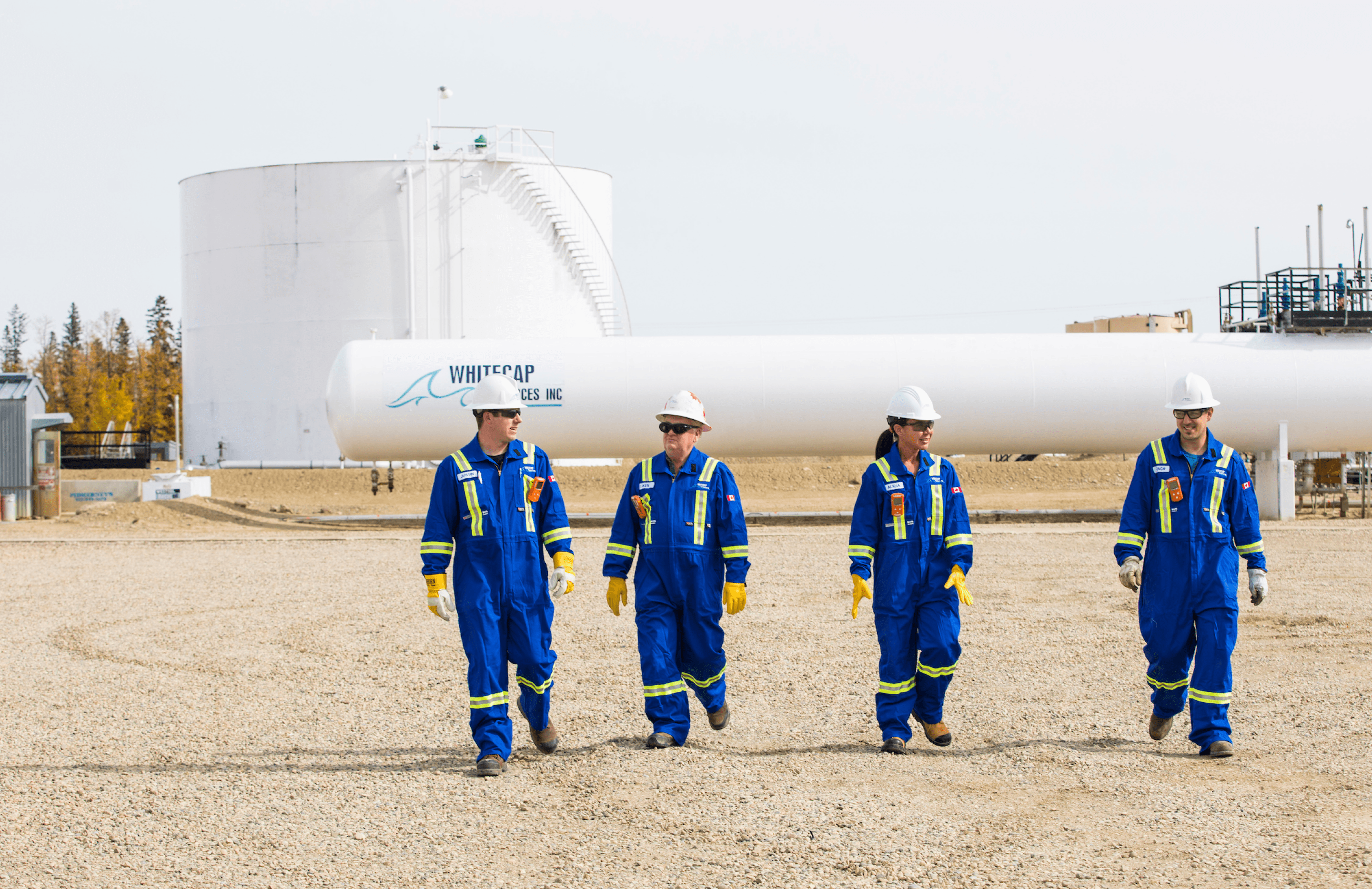 whitecap workers for brochure design