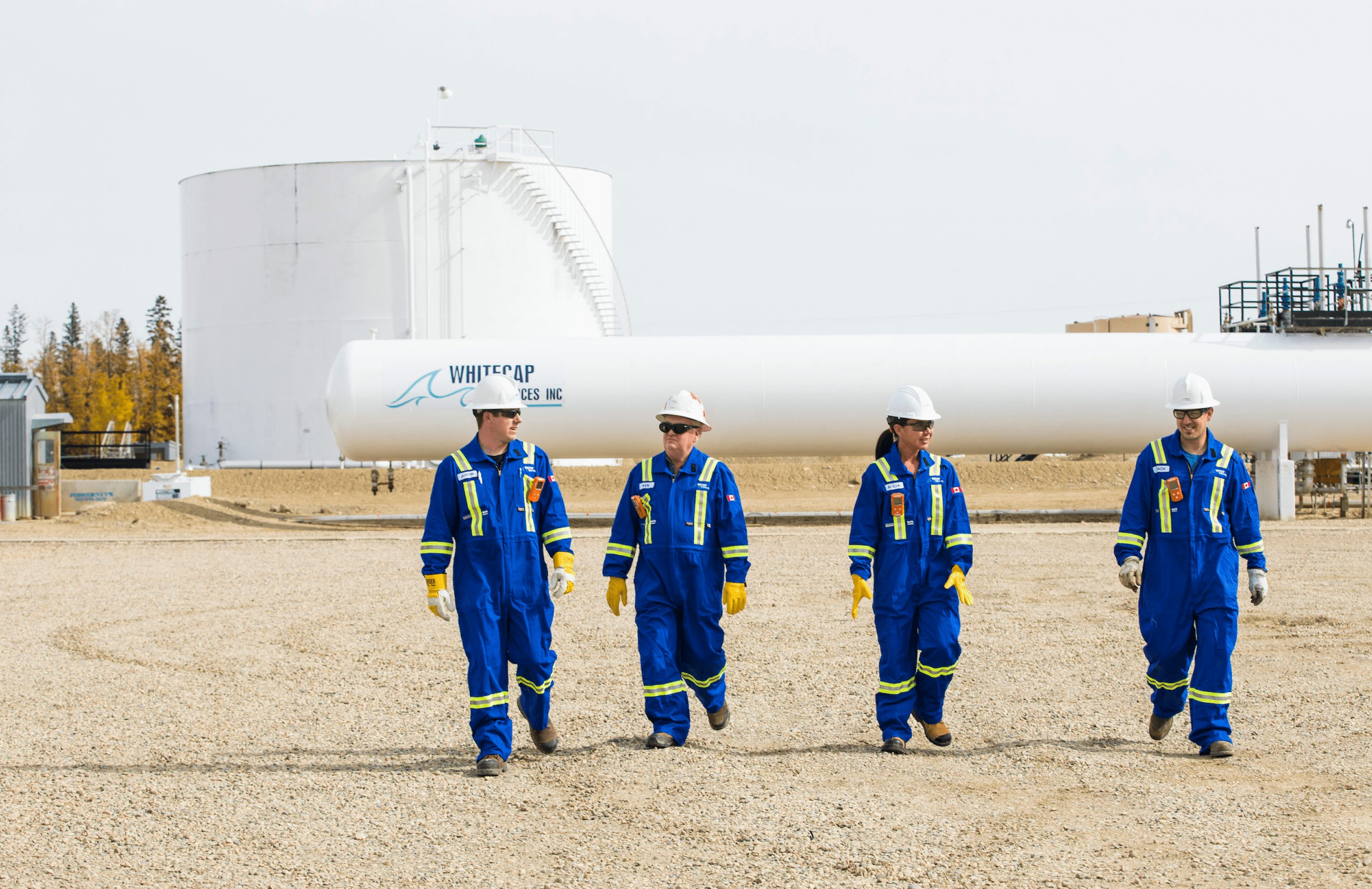 whitecap workers for brochure design