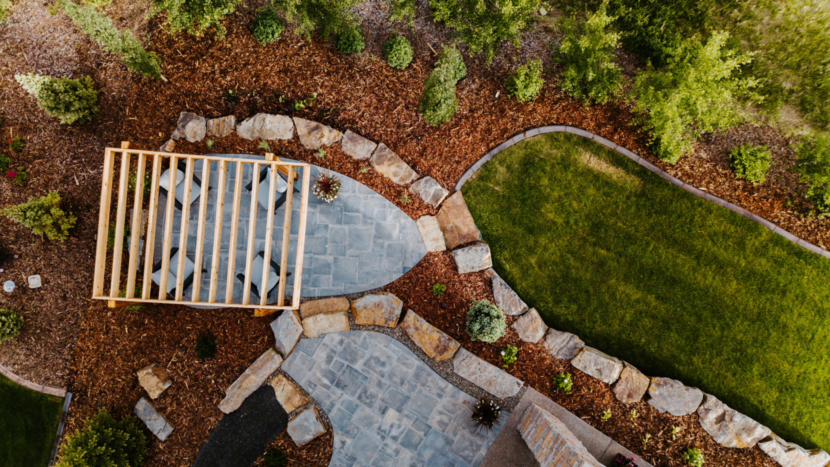 Landscaping company brand photography alberta