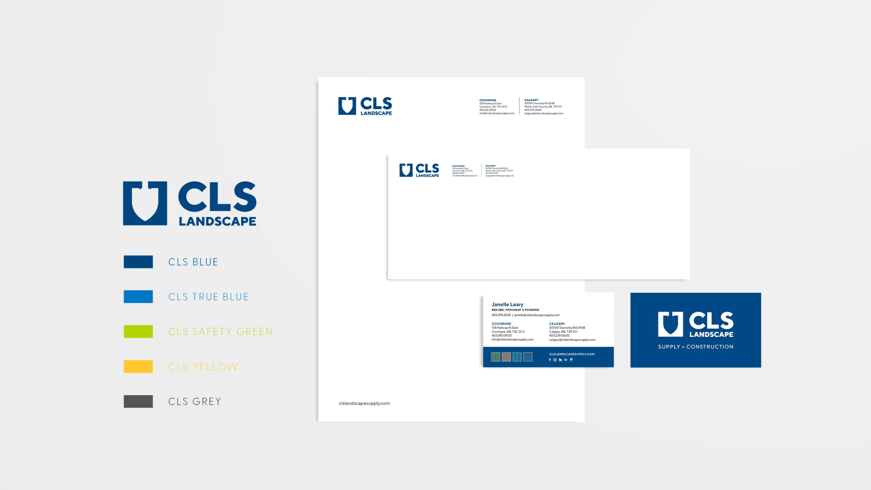 landscaping company custom stationary design