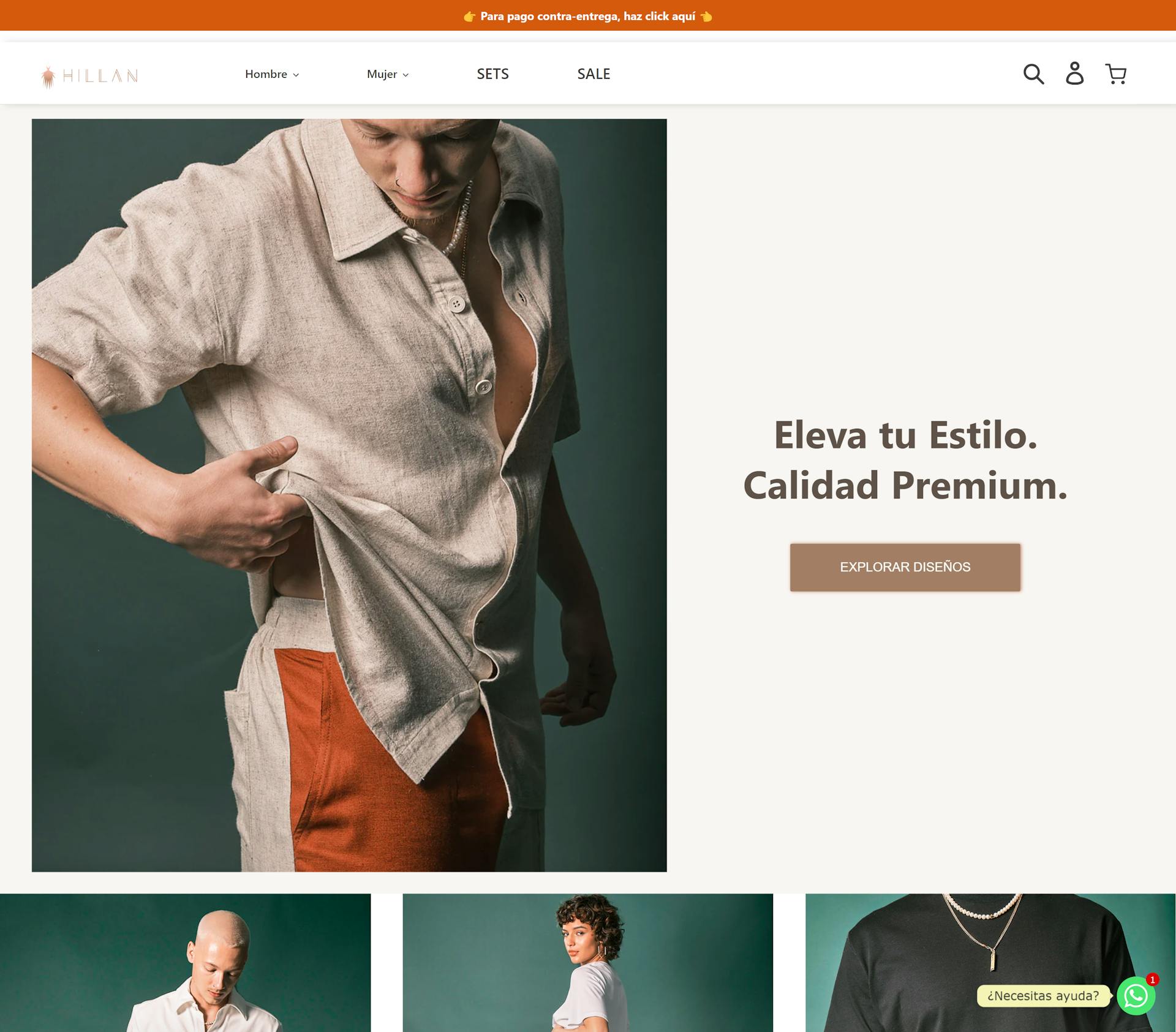 hillanclothing desktop screenshot