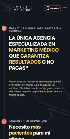 medicalmarketing.digital iphone screenshot