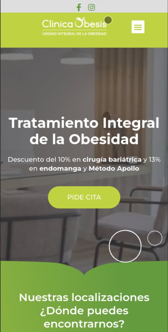 clinica obesis mobile screenshot