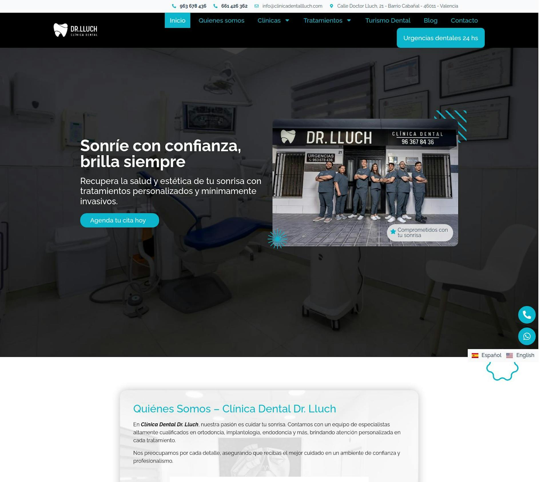 Clínica Dental Dr Lluch Desktop Screenshot