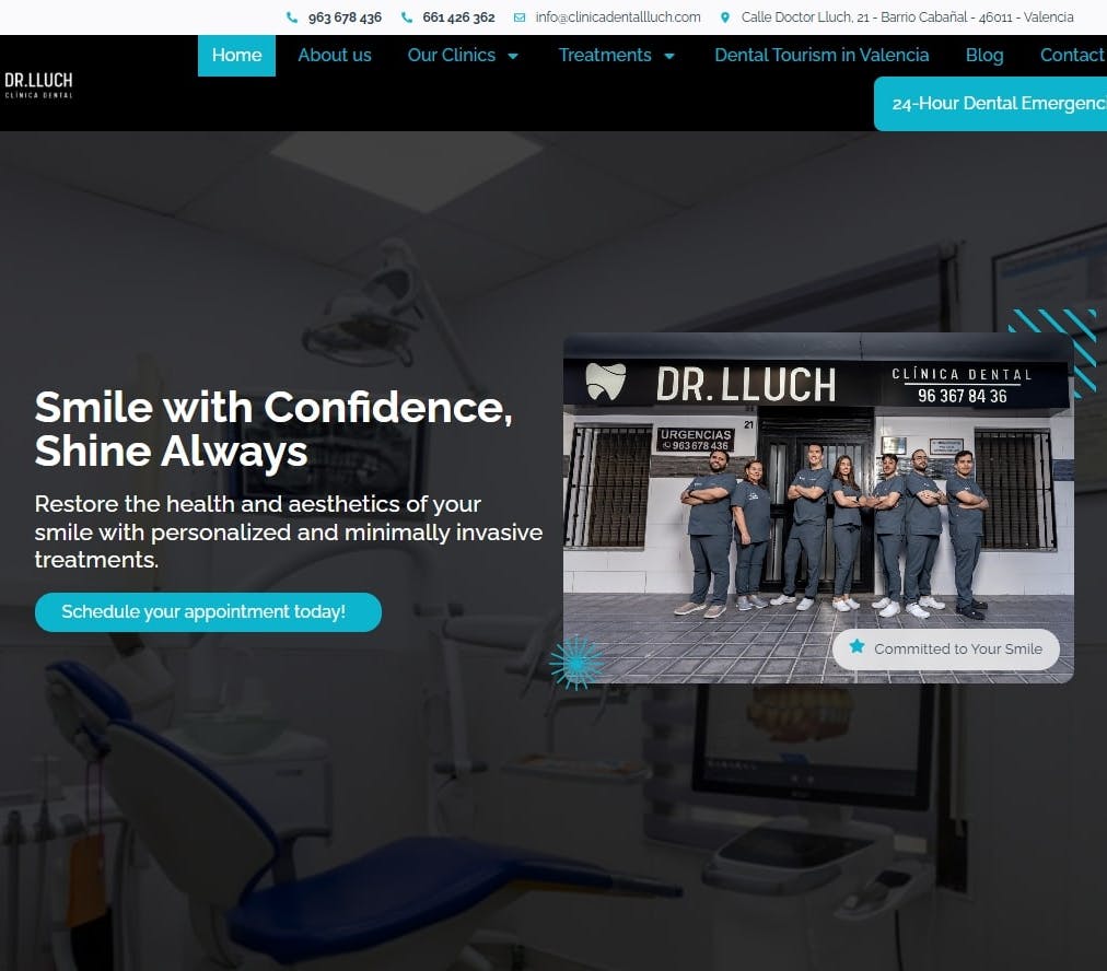 Clínica Dental Dr Lluch Desktop Screenshot