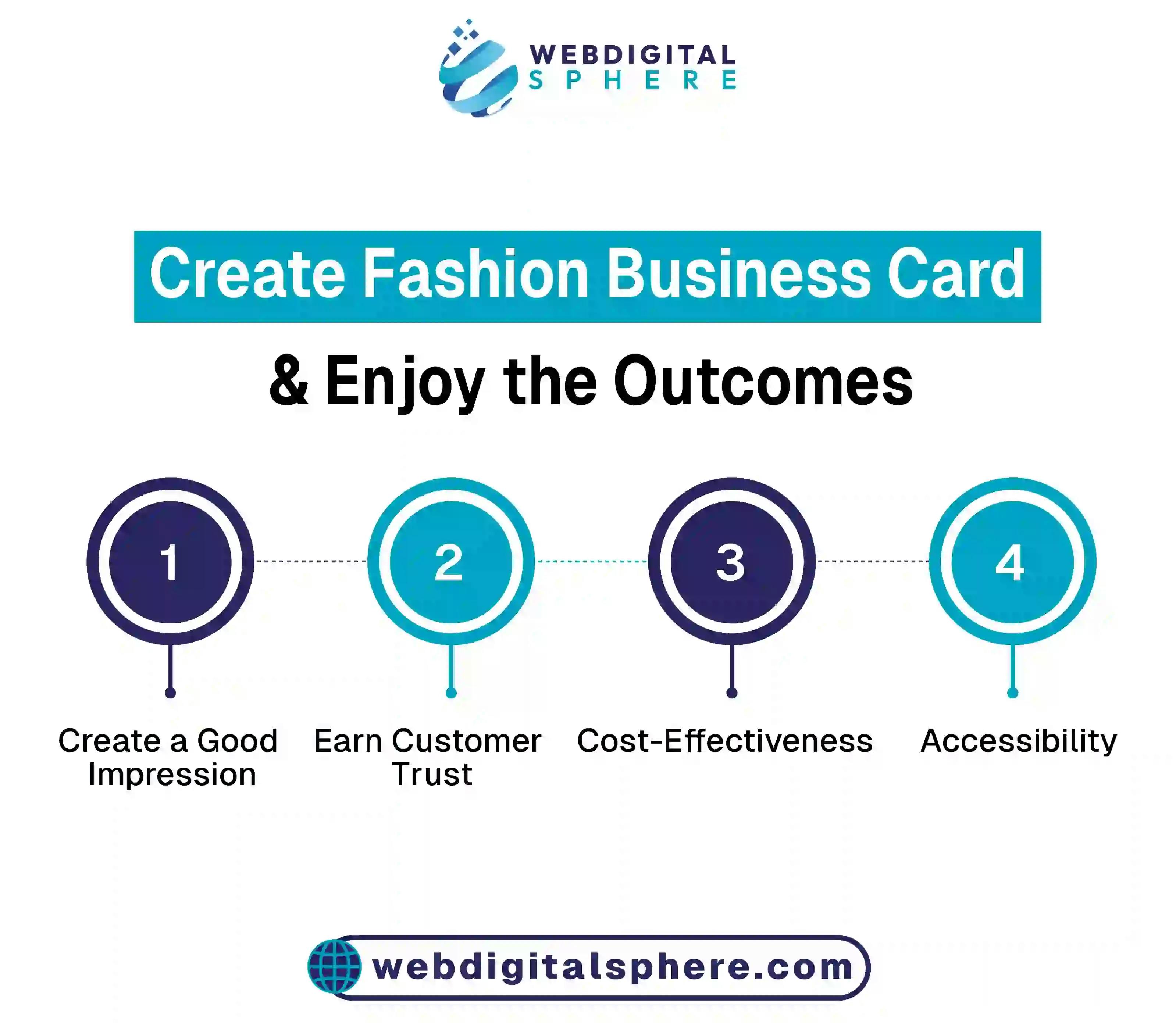 Fashion business cards to Earn customer trust and accessibility
