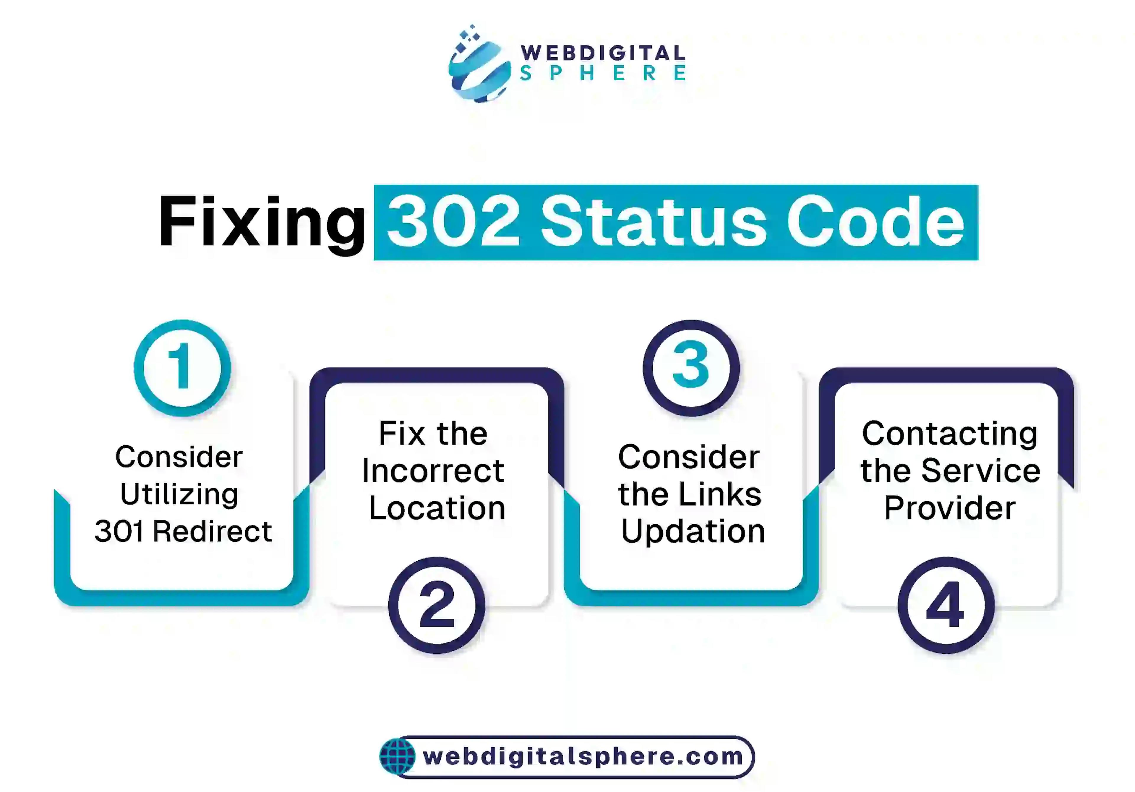 Fixing 302 Status Code steps