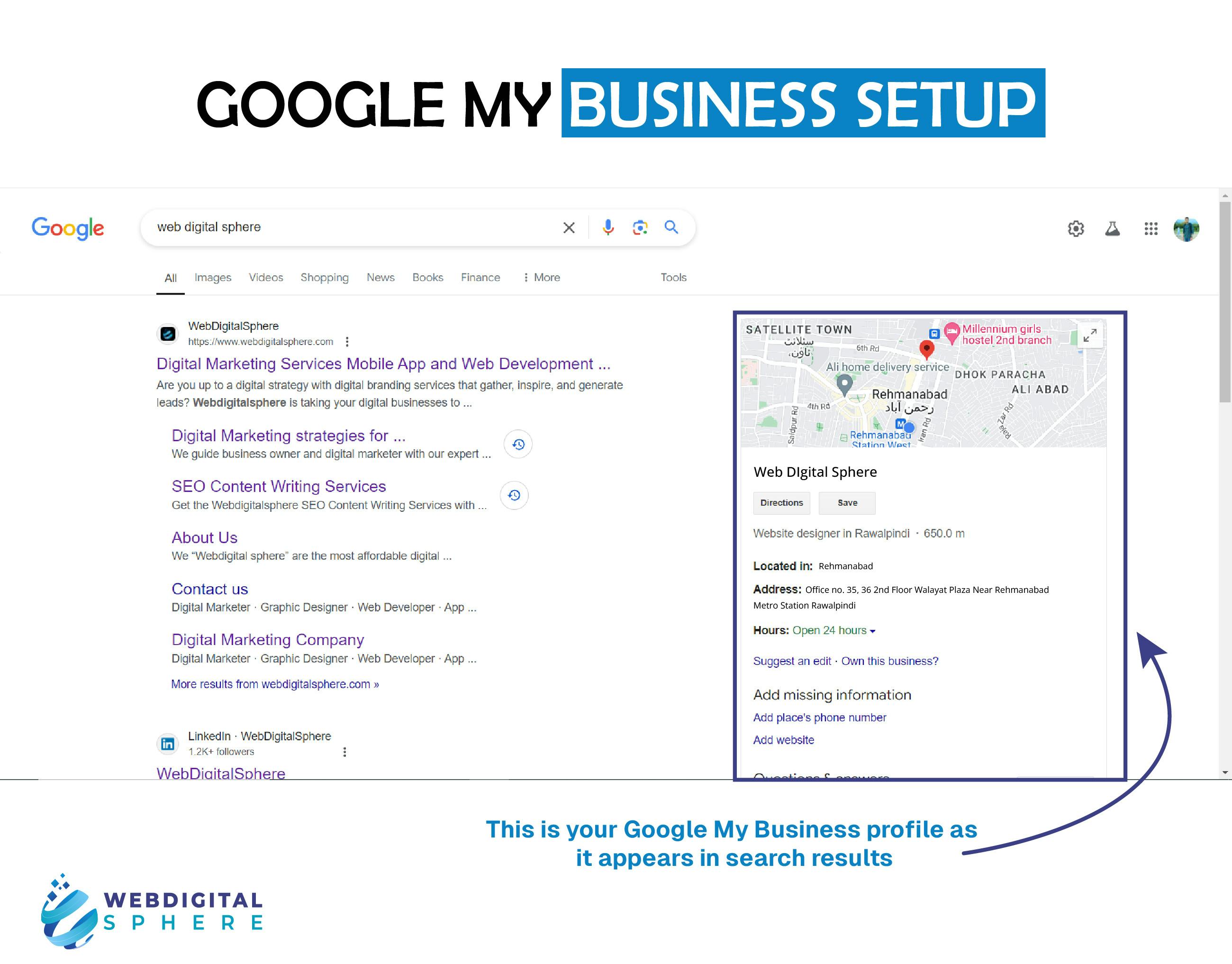 Google My Business Profile setup and optimization with local seo services 