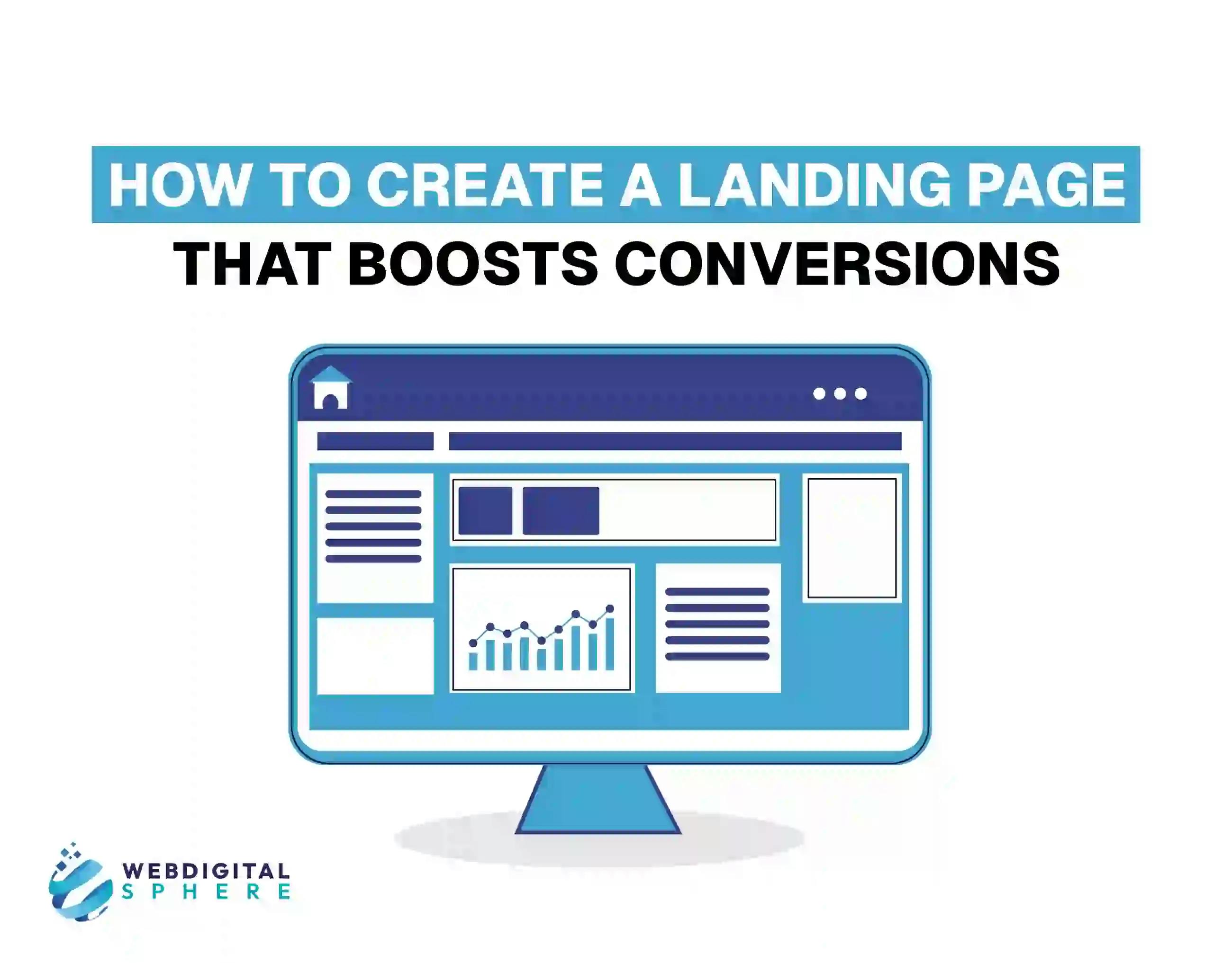 Creating a landing page for high converting business boosting strategy