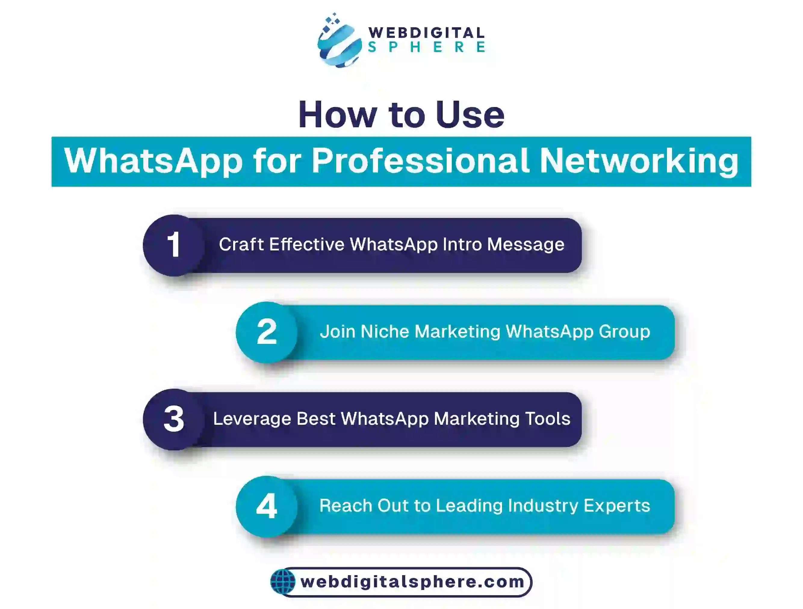 Professional networking for WhatsApp marketing