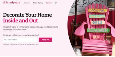 screenshot of interiyoursbonaire.com