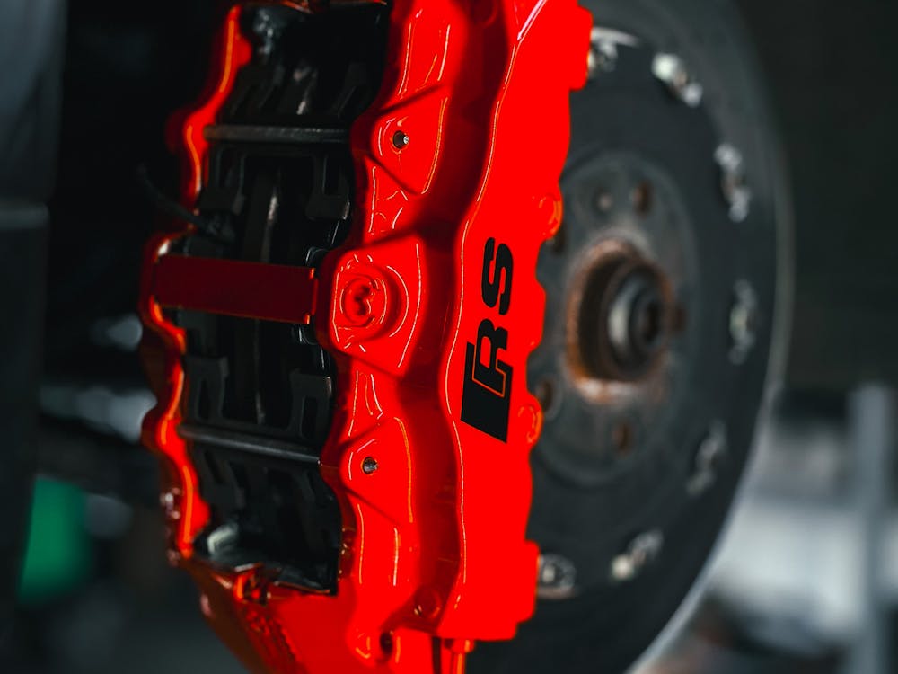 Bremssattel pulverbeschichtet rot hochglanz Audi RS4 R8