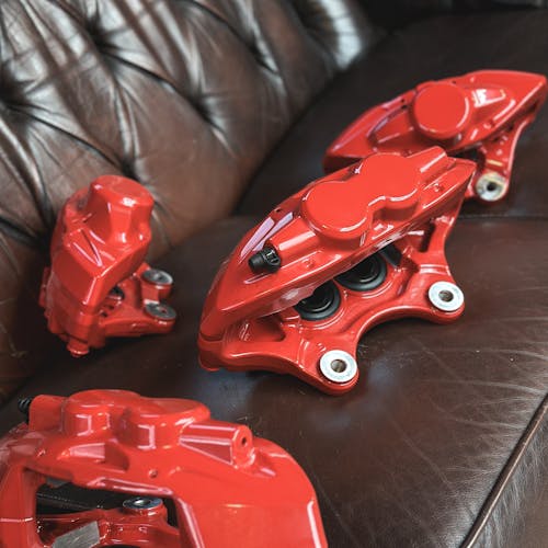 Porsche Bremsanlage pulverbeschichtet rot ral 3003 hochglanz