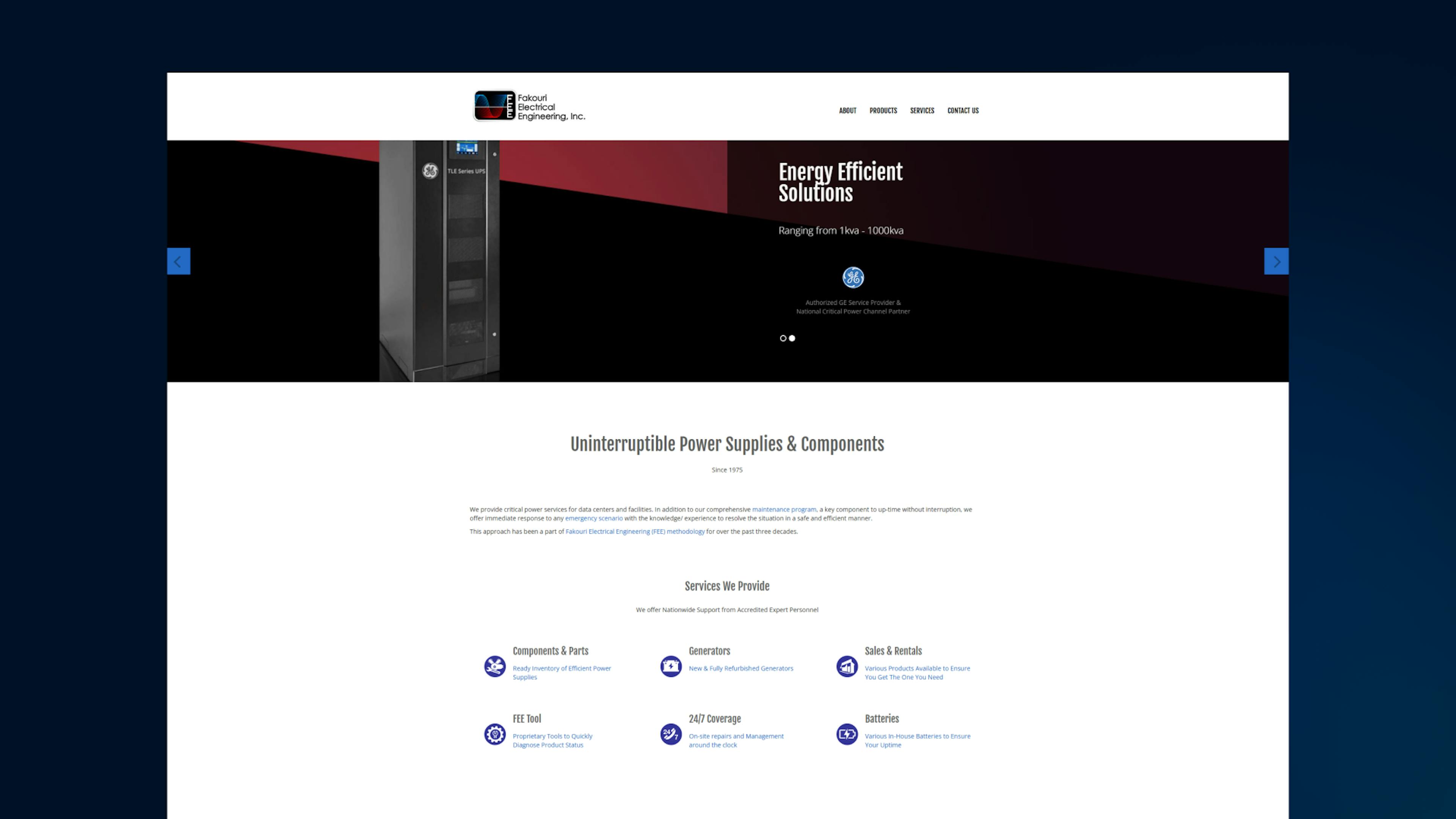 Homepage old image