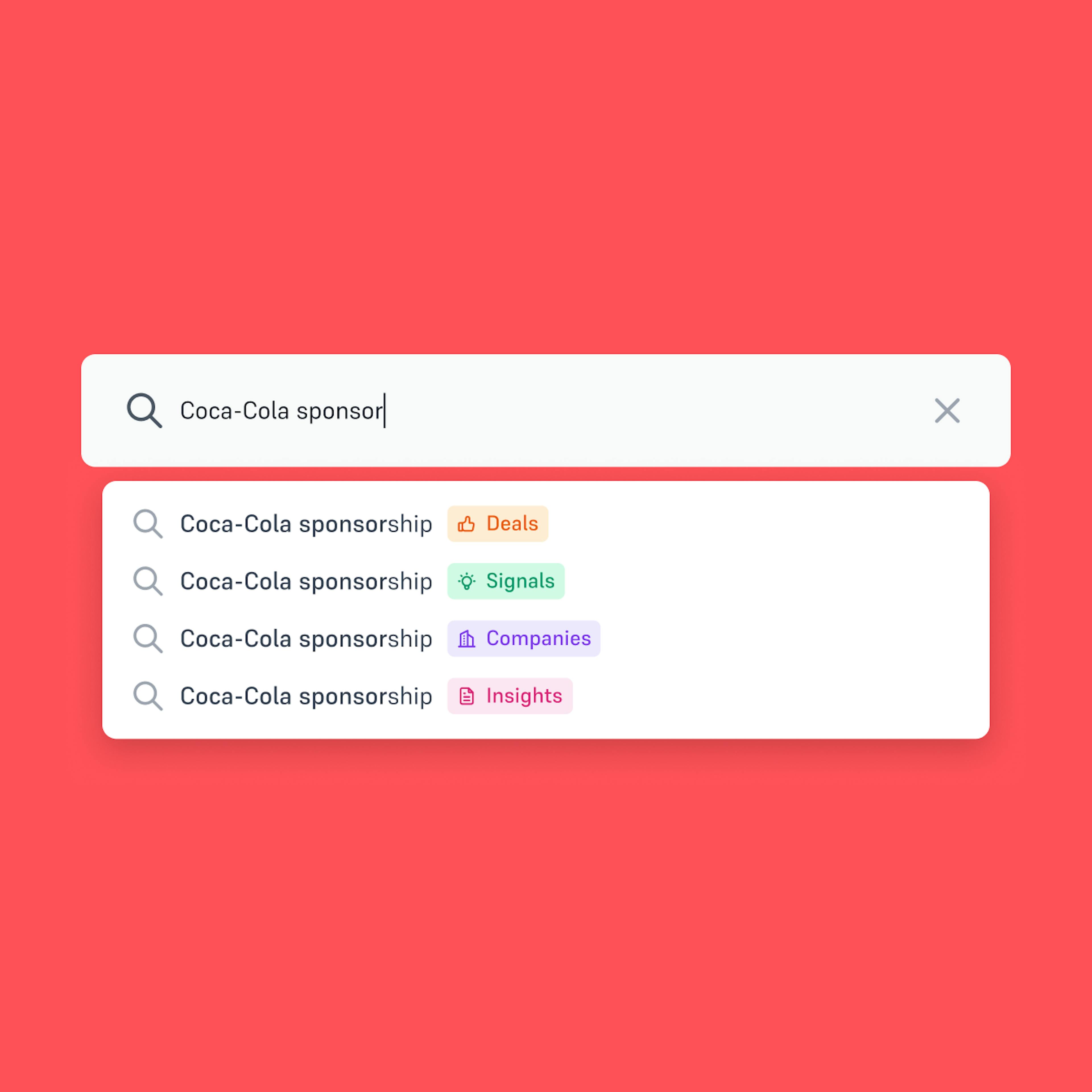 mockup of search

