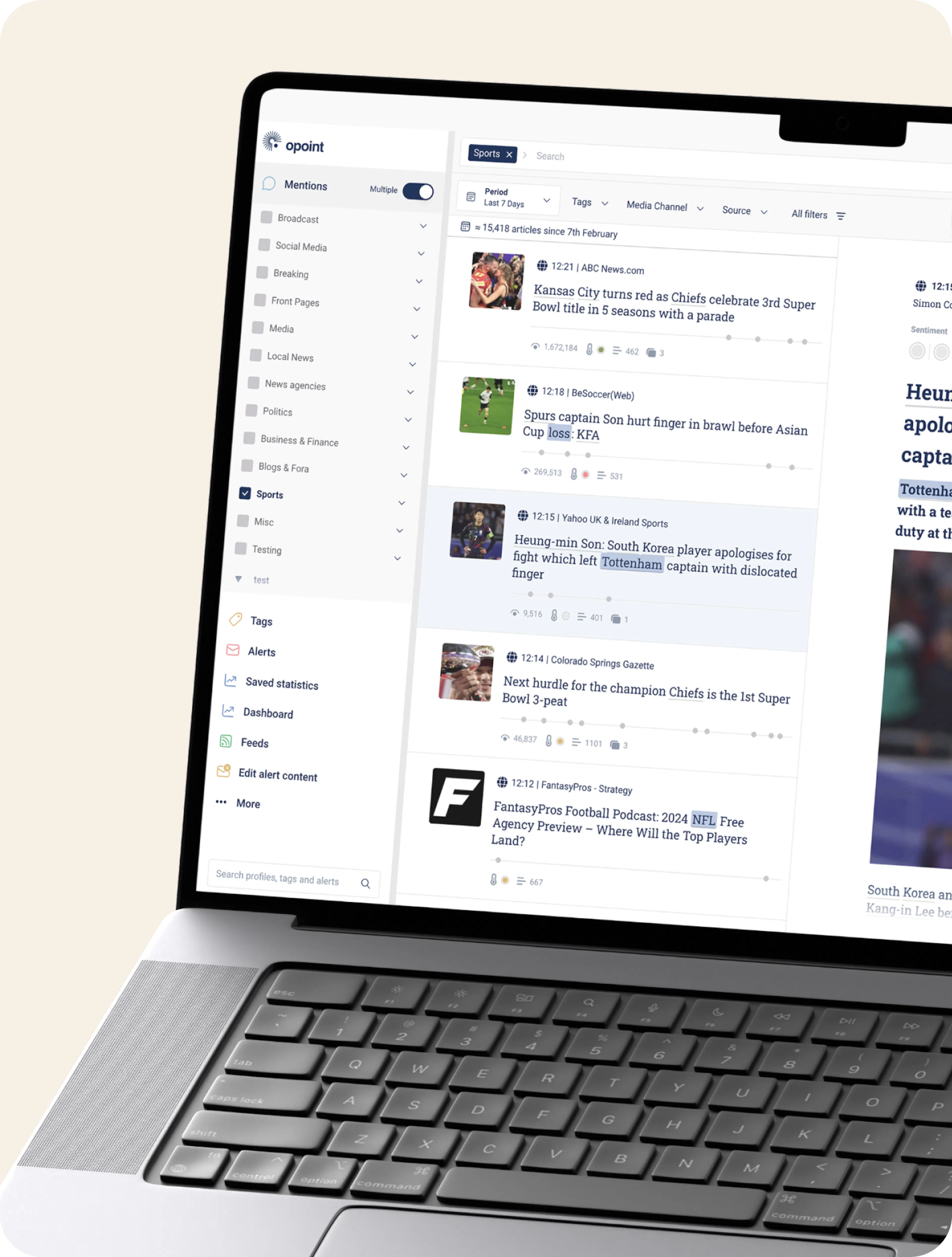 Media Intelligence for Opoint