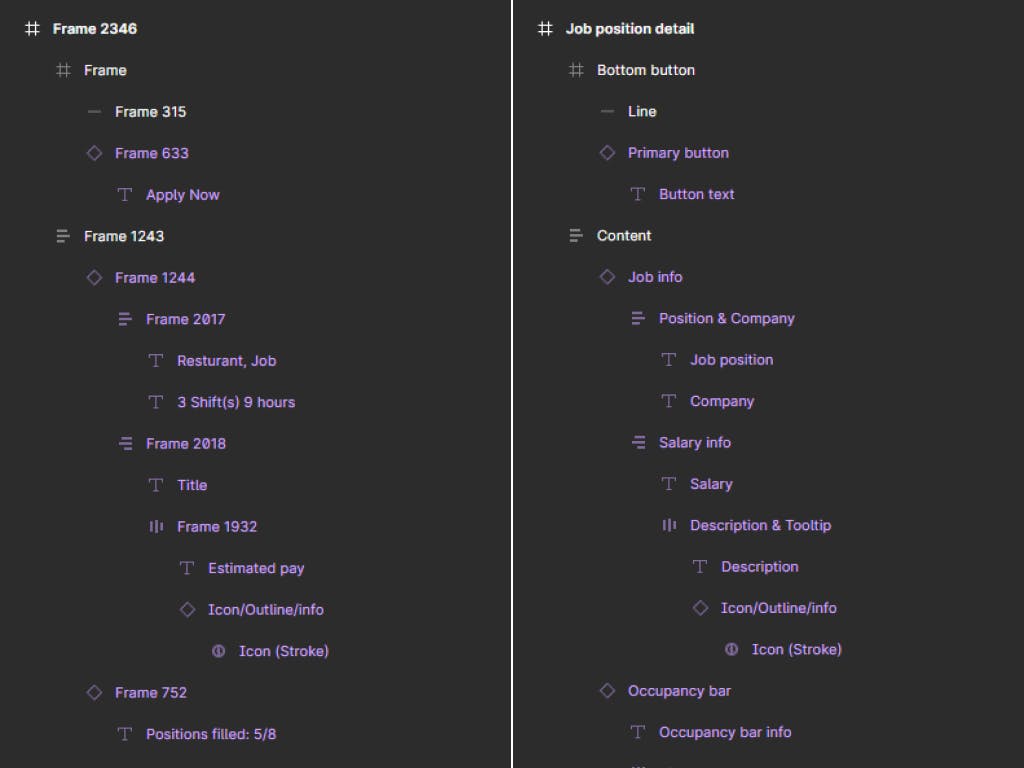 naming layers