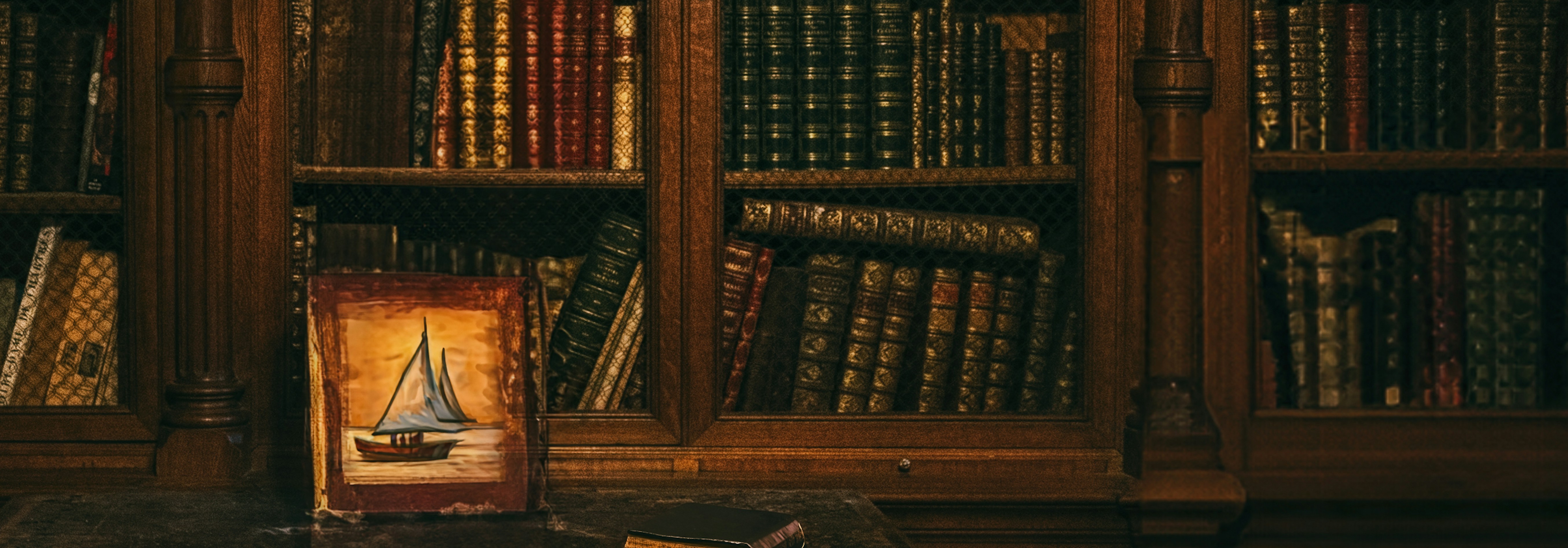غرفة تحتوي على الكثير من الكتب