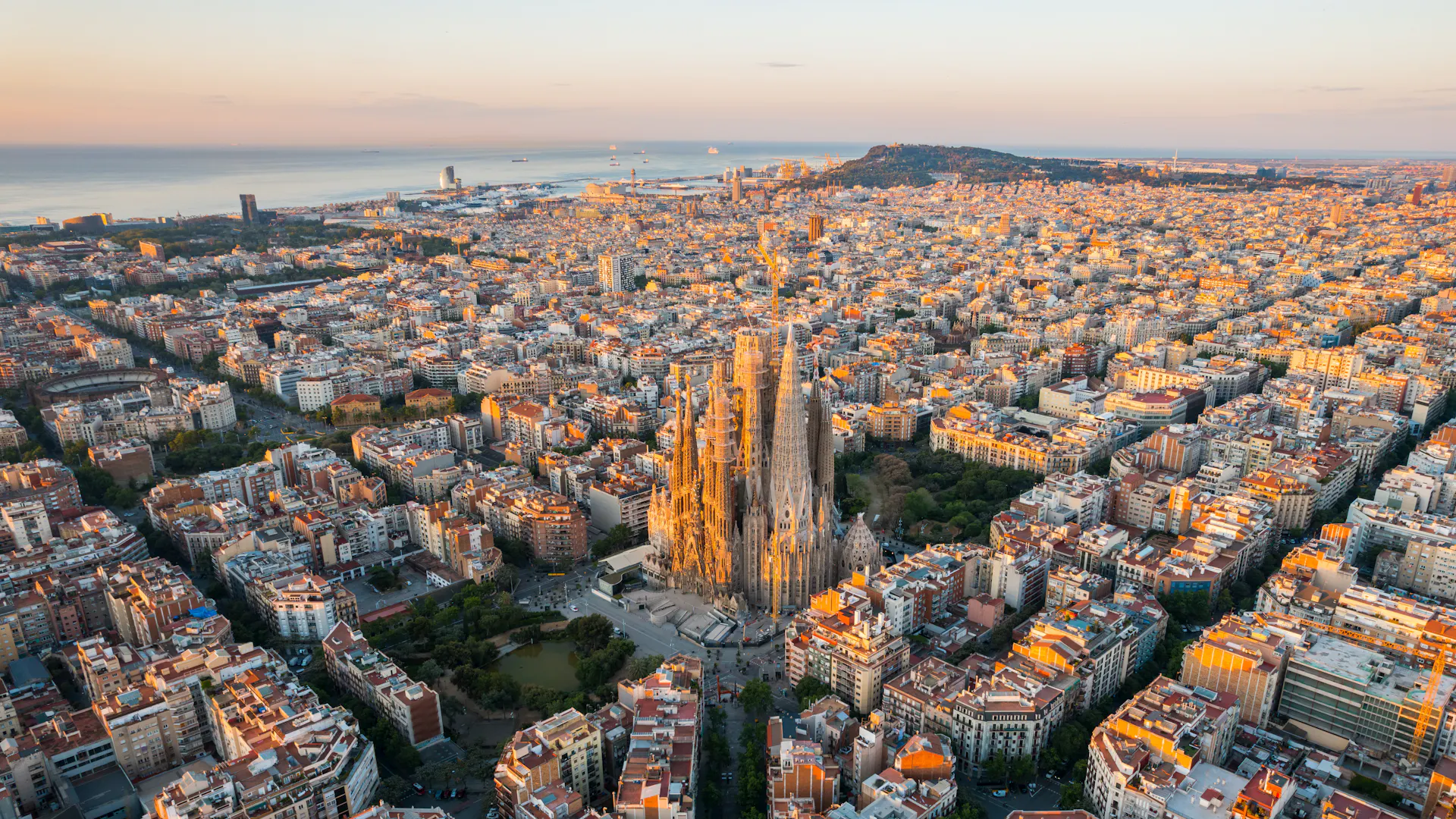 Vista panorâmica de Barcelona