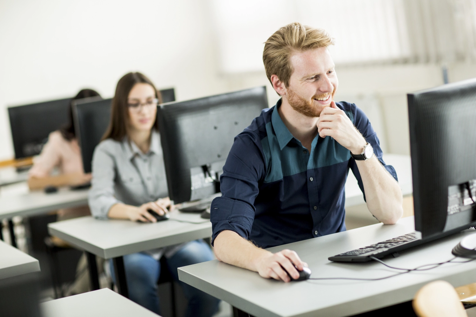 students on the DELE exam preparation course