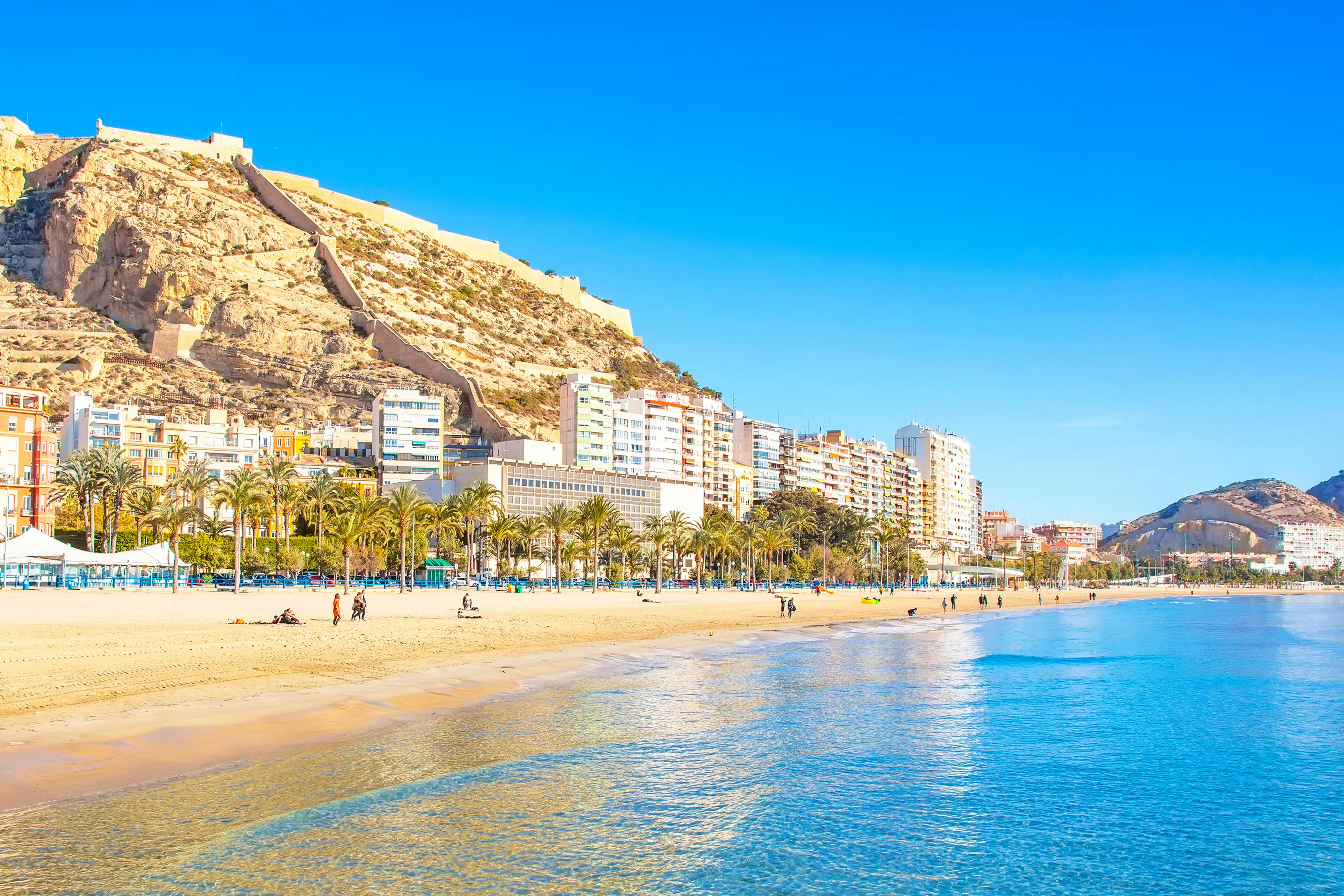 Spiaggia di Postiguet a Alicante, Spagna