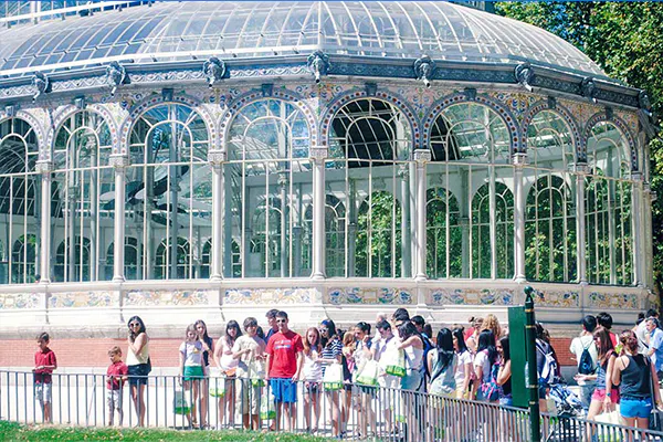 Excursão ao Palacio de Cristal em Madrid