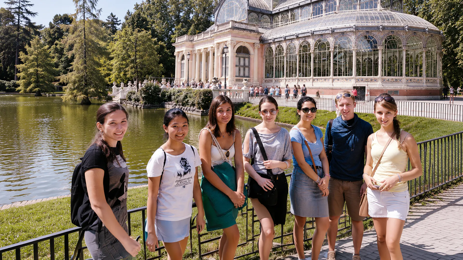 Enforex Summer Camps Madrid: visita ao Palácio de Cristal.