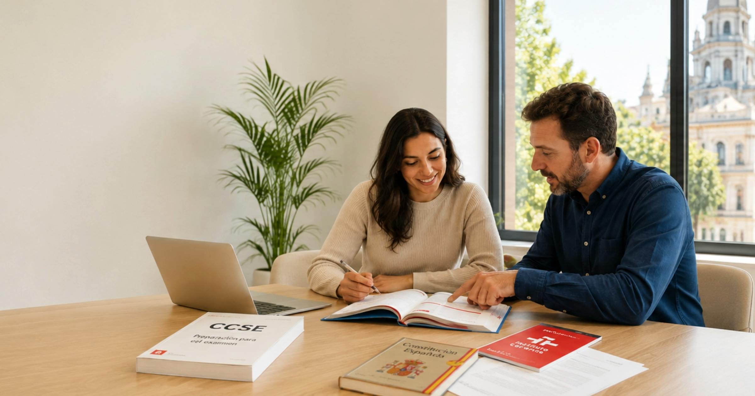 Studierende im Vorbereitungskurs für die CCSE-Prüfung
