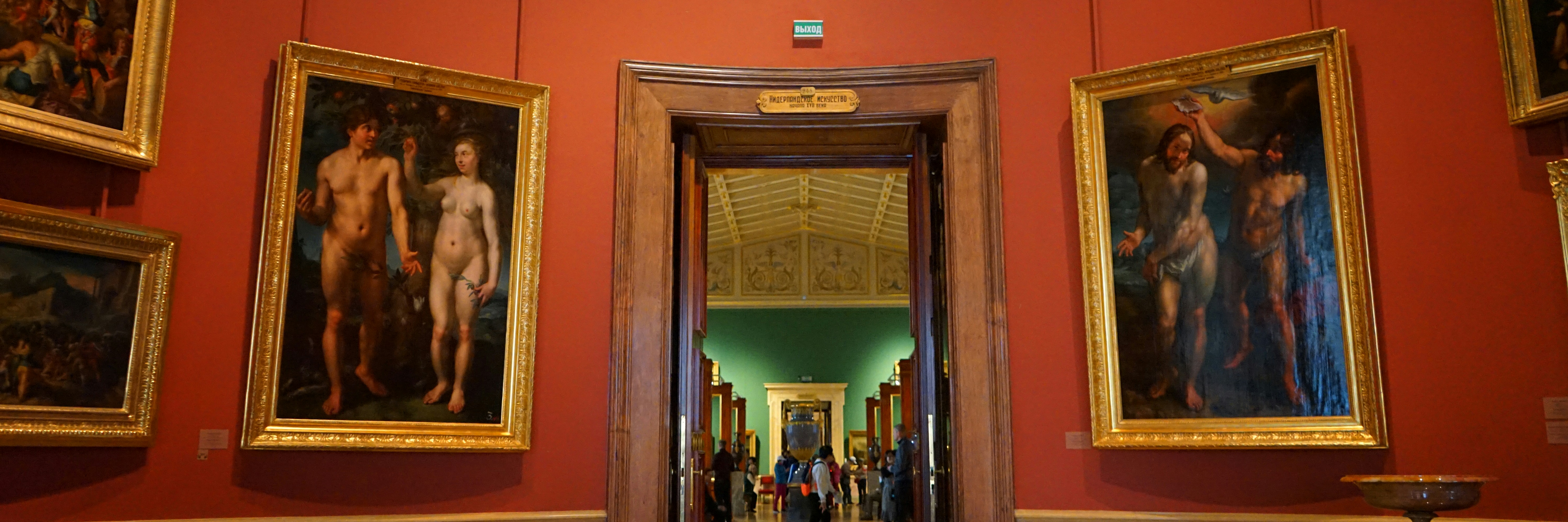 paintings on wall