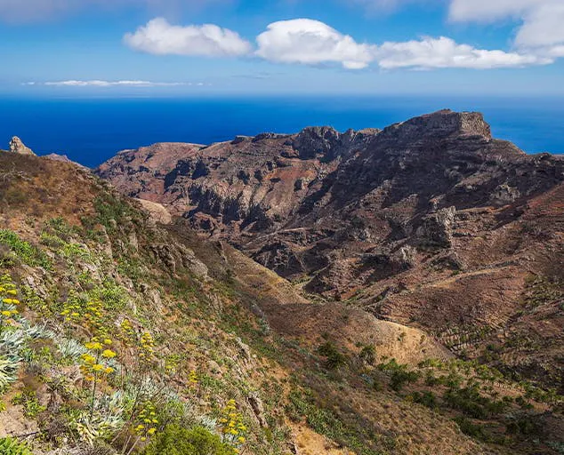 Meraviglioso paesaggio con vista sull'isola di La Palma