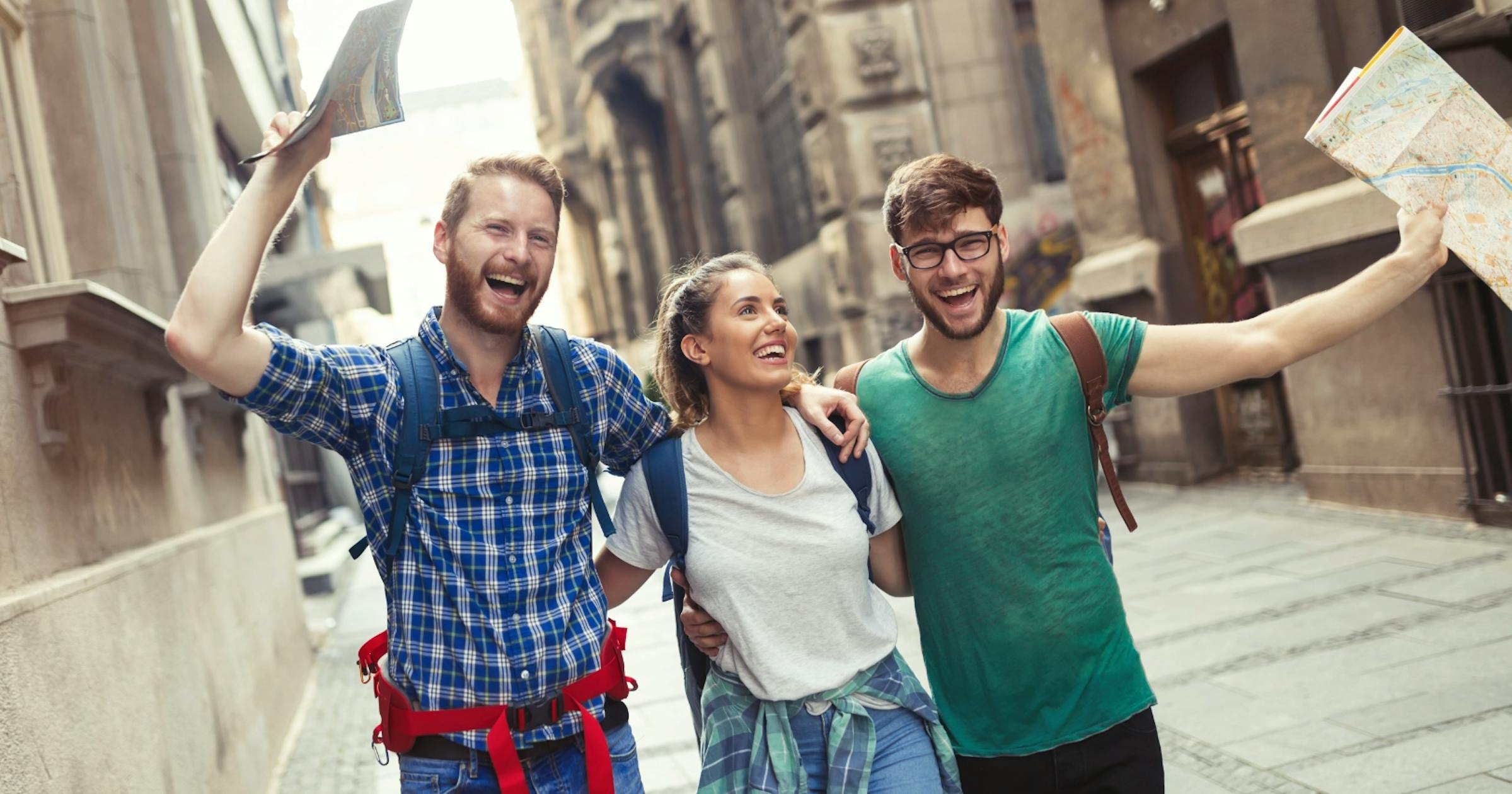 studenti che si godono il turismo in Spagna