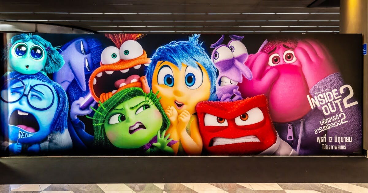 Capa do filme "Inside Out 2" ou popularmente conhecido como "Divertidamente" aqui no Brasil.