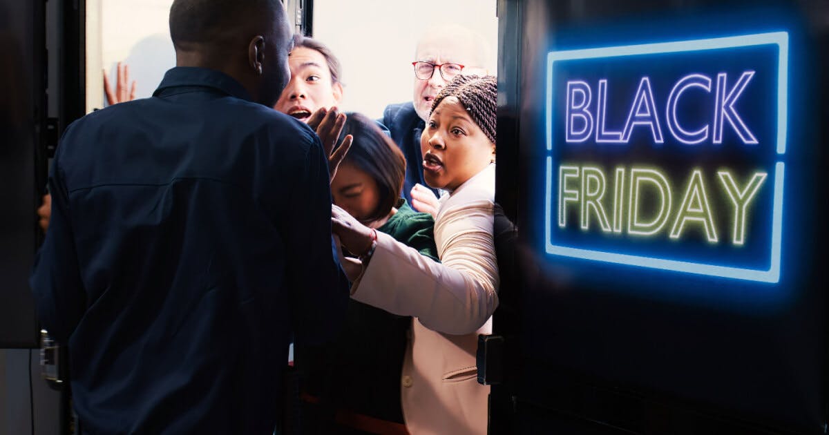 Imagem promocional da Black Friday, destacando ofertas e expectativas de compras para o evento.