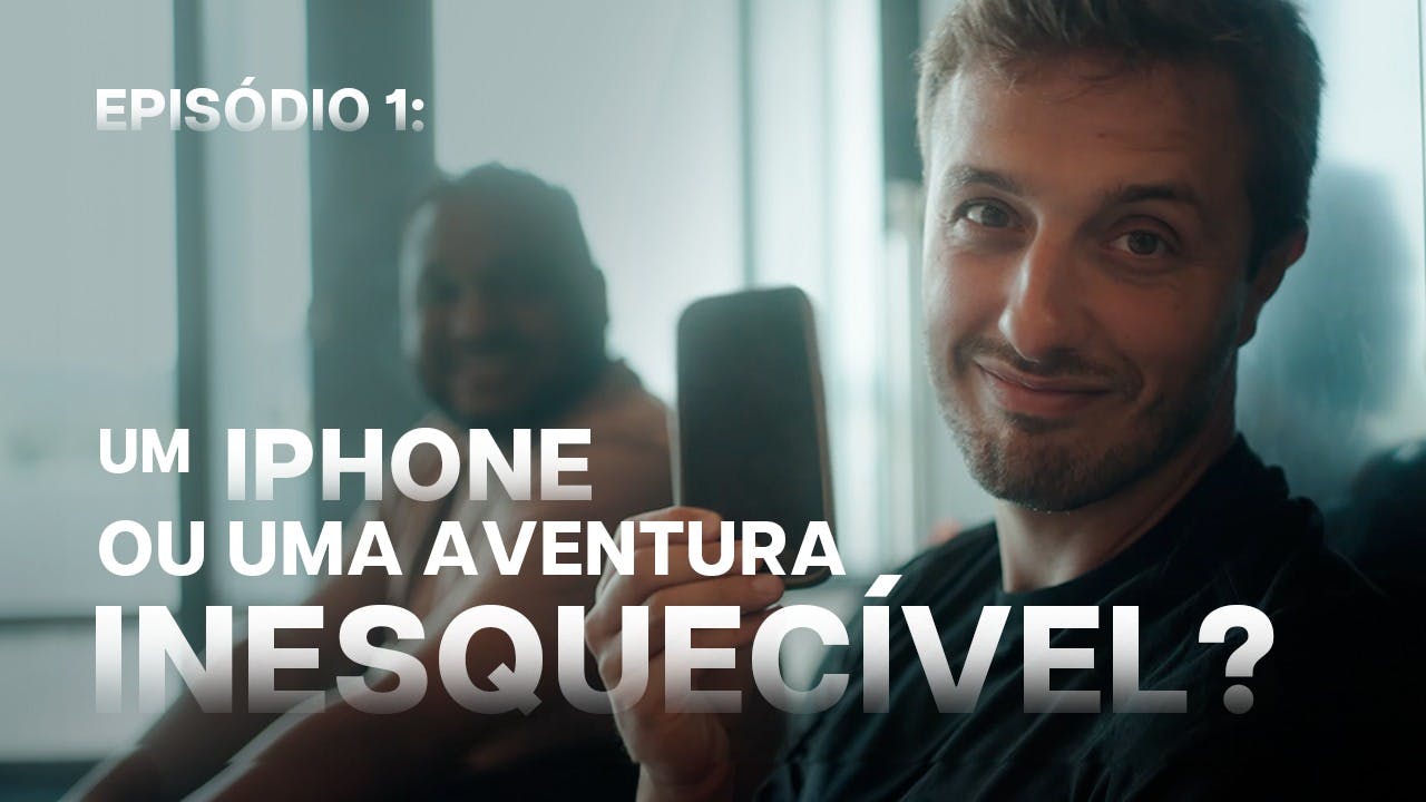 Thumb do vídeo "Ep.1  Um iPhone ou uma AVENTURA INESQUECÍVEL" no YouTube da KNN Idiomas.