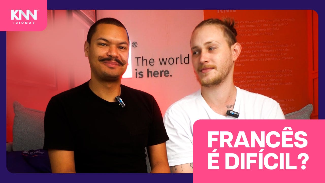 Thumb do Vídeo do YouTube da KNN Idiomas sobre aprender mais rápido "FRANCÊS É DIFÍCIL?".