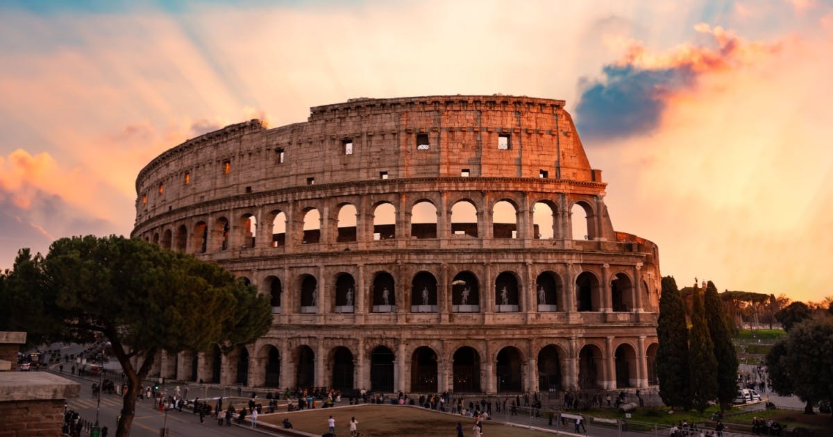 Coliseu, em Roma, na Itália.