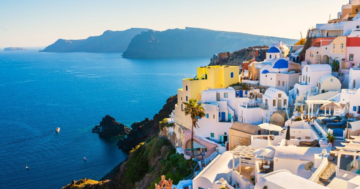 Foto da paradisíaca Santorini, localizado na Grécia.