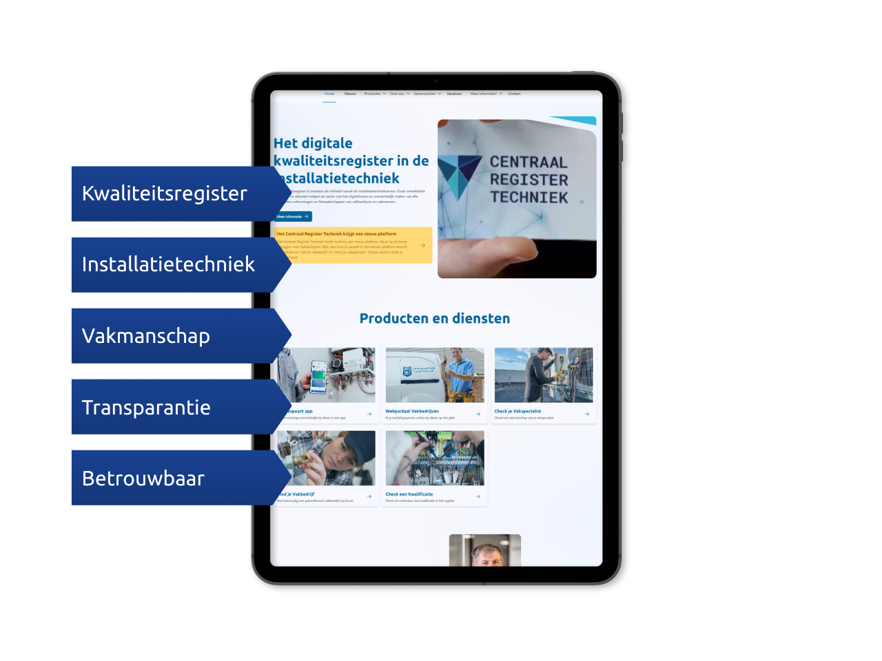 Voordelen Centraal Register Techniek als kwaliteitsregister in de installatietechniek.