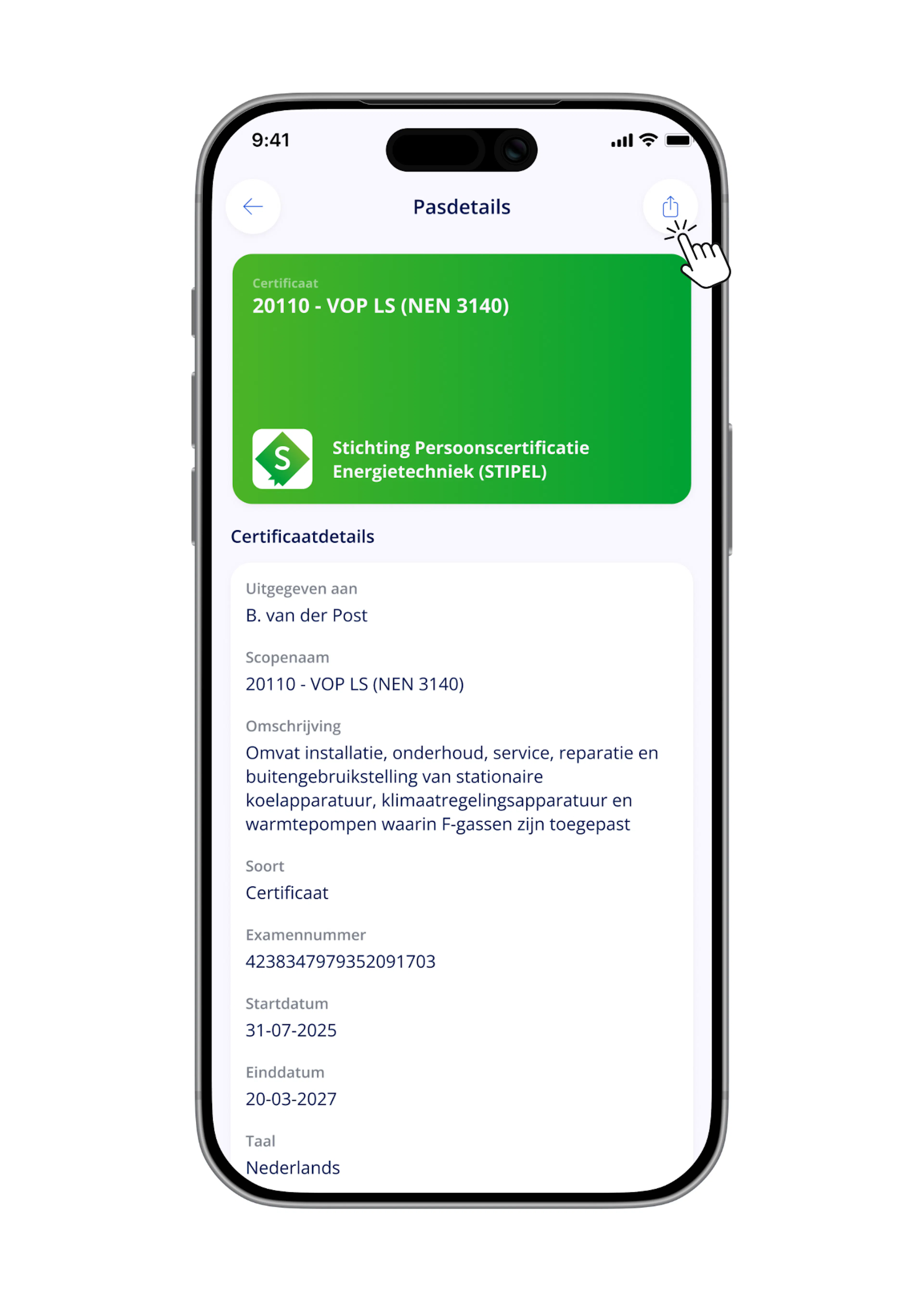 Check nu simpel en eenvoudig je vakspecialist aan de deur via een QR-code.
