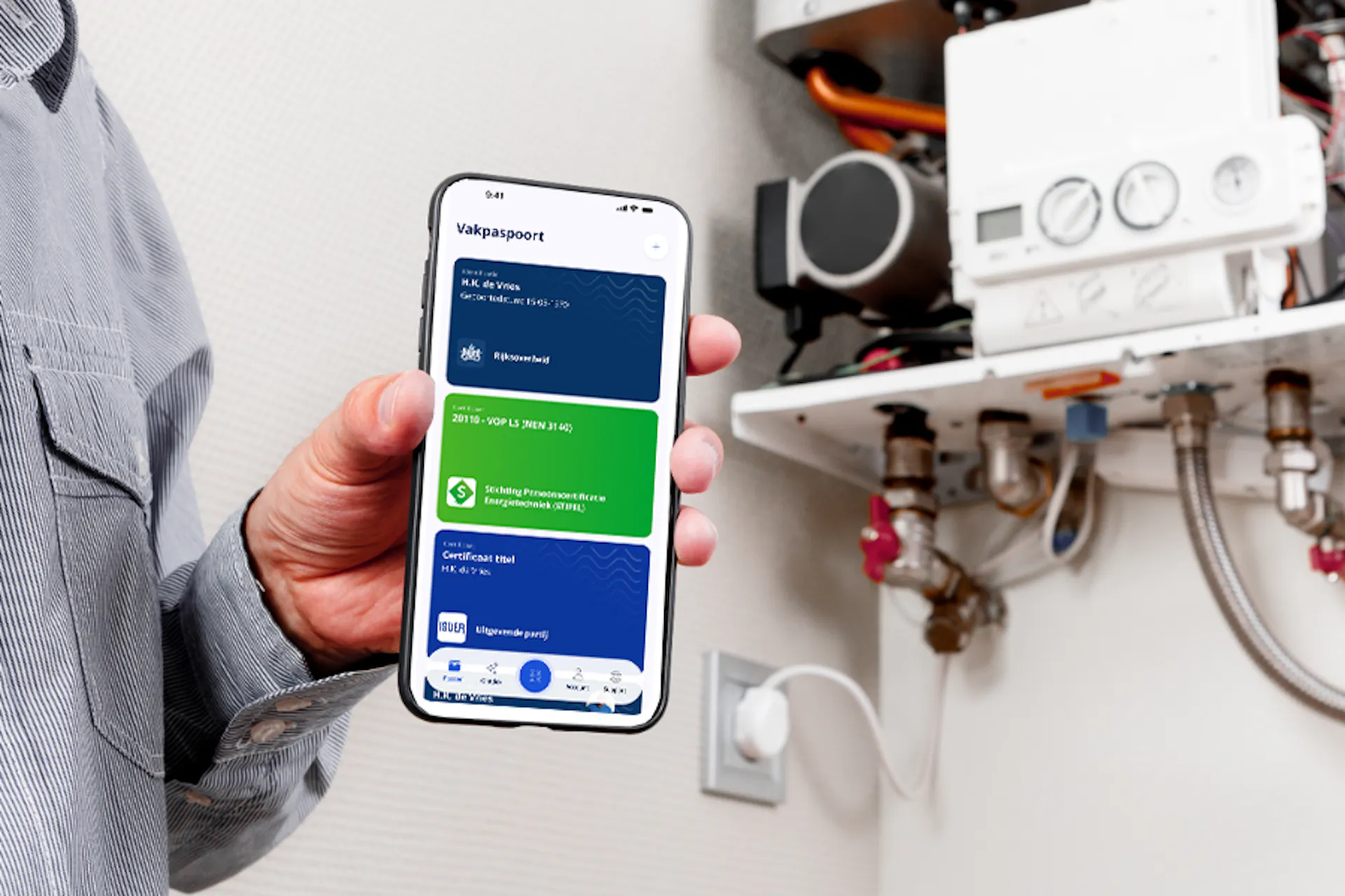 Je vakmanschap overzichtelijk bij elkaar in je Vakpaspoort app.